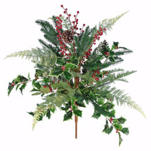 Case of 2 - 28" Super Bush/Plastic Sprigs/Berries (Porch Pots)