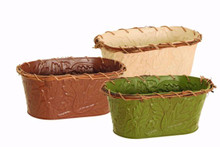 Case of 24 - 3 Asst Fall Harvest Metal Oval 12"
