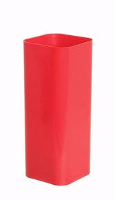 Case of 18 - 10" Mod Vase - Red Plastic