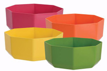 Case of 18 - 10" Octagon Dish Color Pop  Plastic Assortment