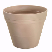 Case of 12 - 12" Garden Pot - Clay - Warm Gray Plastic