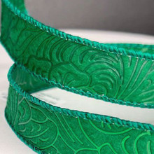 #9 Embossed Ribbon-Hunter Green - 10 Rolls