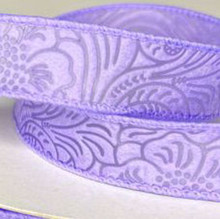 #9 Embossed Ribbon-Lavender - 10 Rolls