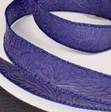 #9 Embossed Ribbon-Navy Blue - 10 Rolls