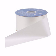 #9 Waterproof Poly Flora-Satin Ribbon - White - 10 Rolls