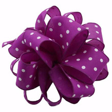 #9 Deluxe Wired Dots Ribbon - Purple - 10 Rolls