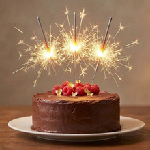 144-Pack 10" Gold Premium Dessert Cake Sparklers