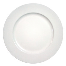 Case of 24 White Round Charger Plates