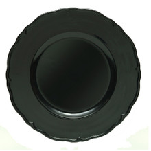 Case of 24 Black Regency 13" Round Charger Plates