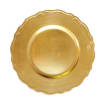 Case of 24 Gold Regency 13" Round Charger Plates