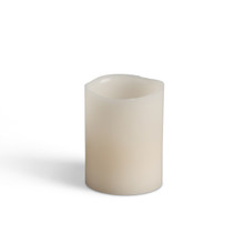 2.5 Inch Wax Wavy Edge LED Votives with Timer - 36 Candles
