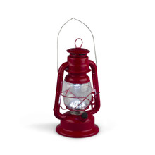 Large Red Indoor/Outdoor Hurricane Lantern with Dimmer Switch - 2 Lanterns