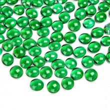 Green Flat Glass Marbles - 3/4" Centerpiece Vase Filler Wedding Table Scatter & Crafts - 20 lbs (20 Cups, 2000 Pcs)