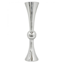 30" Silver Reversible Latour Trumpet Vase - 4 Pieces