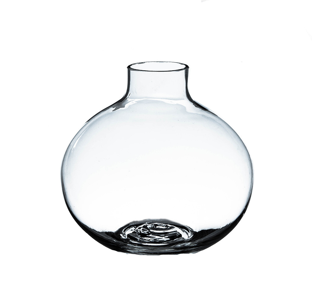 Round deals vase glass