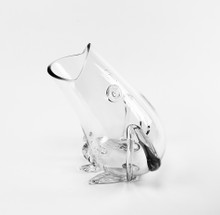 Large Clear Modern Frog Shaped Glass Vase - 2 Pieces