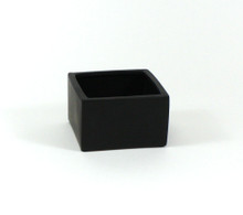6.25" x 4" Black Low Square Block - 12 Pieces
