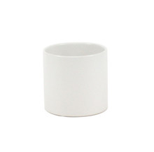 3.75" x 4" White Cylinder Ceramic - 24 Pieces