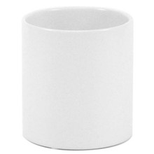 3.75" x 4" White Cylinder Ceramic - 24 Pieces
