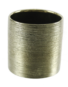 5.5" x 5" Gold Cylinder Ceramic - 12 Pieces