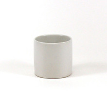 5.5" x 5" White Cylinder Ceramic - 12 Pieces