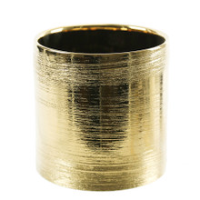 6.5" x 6" Gold Cylinder Ceramic - 6 Pieces