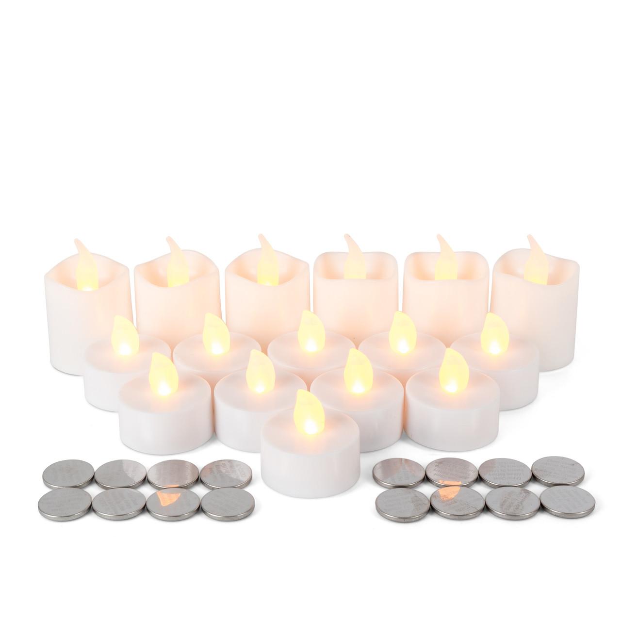 50 Pcs Votive Candle Unscented Tea Lights Candles in Bulk White