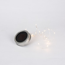 Solar Jar Lid with Warm White 30 Inch Micro LED Light String