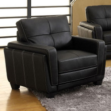 Blacksburg Contemporary Chair, Black