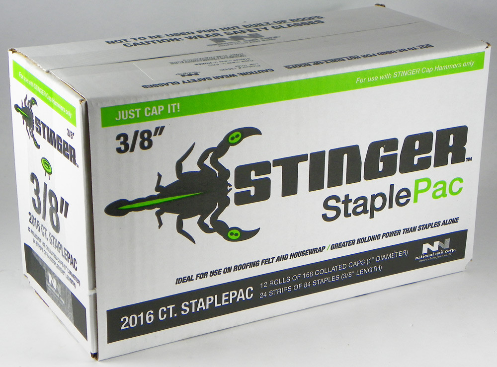 2,016 Stinger Staples Pack Spotnails 136420 Caps & Staple for CH38 CH38A 