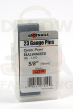 5/8" 23 Gauge Headless Pin Nails - Spotnails 23310 - 3,000 per Box