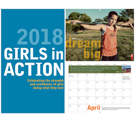 Girls In Action 2018 Wall Calendar, from Girls Will Be