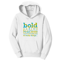 Be Bold (white camo hoodie)