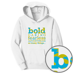 Be Bold (white camo fleece hoodie)