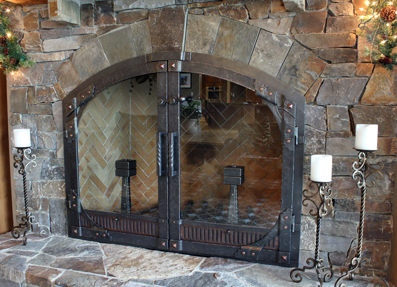 Visit our Custom Fireplace Door Gallery page. See how custom work from Ponderosa Forge can provide the right accents and fixtures to transform your home. Ask an artist...