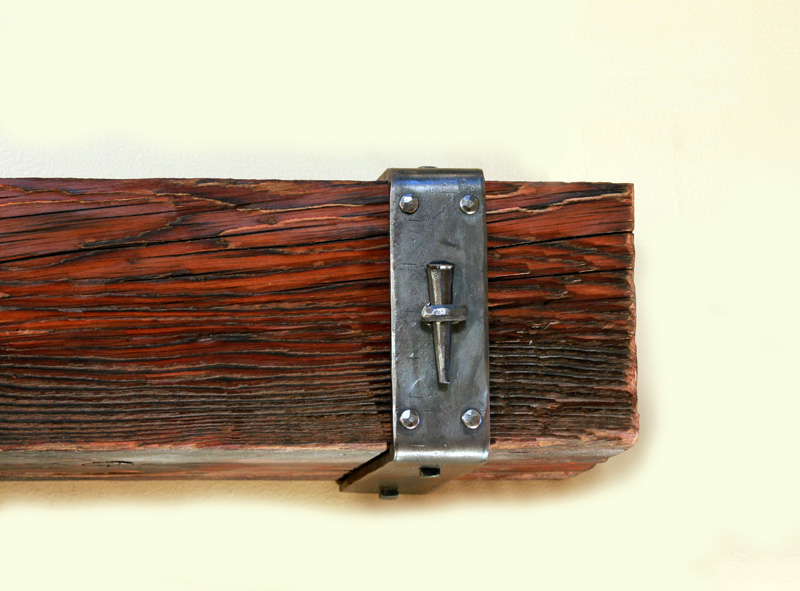 Forged Mantel Straps | Ponderosa Forge & Ironworks For many centuries