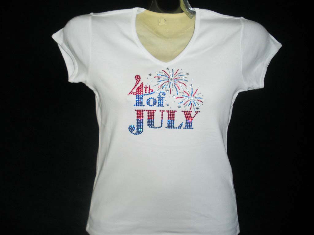 Order Your Sparkly Swarovski Shirt For This 4th Of July