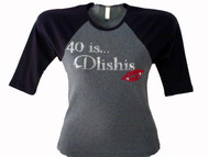 40 IS Dlishes Swarovski Crystal Rhinestone T Shirt