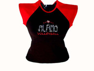 Alamo Basketball Swarovski Rhinestone Logo