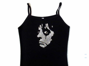 Alice Cooper rhinestone concert tank top t shirt