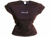 Armani Inspired Swarovski Crystal Rhinestone T Shirt Top