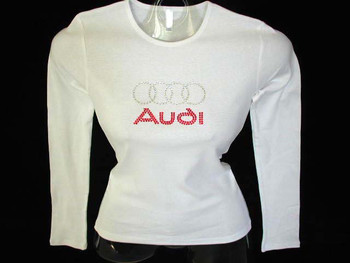 Audi Swarovski Rhinestone Bling Tee Shirt