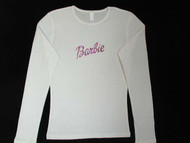 Barbie Movie Rhinestone Sparkly T Shirt 