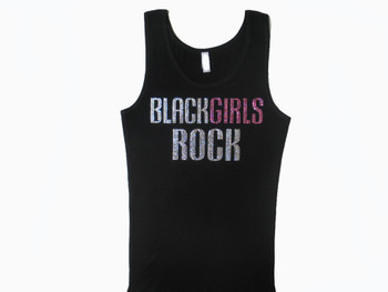 Black Girls Rock Sparkly Rhinestone Swarovski T Shirt