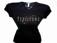 Barbra Streisand Swarovski Crystal Rhinestone Concert T Shirt Top