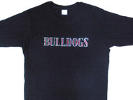 Bulldogs Swarovski crystal ladies womens t shirt