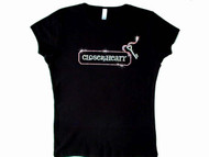 Close To My Heart Swarovski Crystal Rhinestone T Shirt