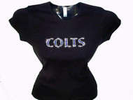 Colts Swarovski Crystal Rhinestone T Shirt