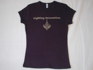 Custom Business Logo Swarovski Crystal Rhinestone Bling T Shirt