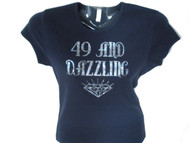 Dazzling Birthday Bling Rhinestone T Shirt